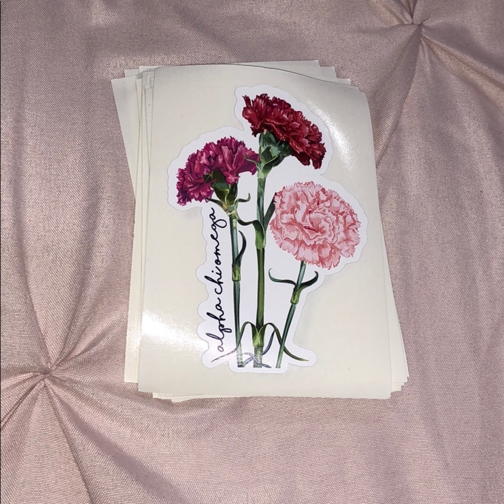 AXO alpha chi omega carnation sticker